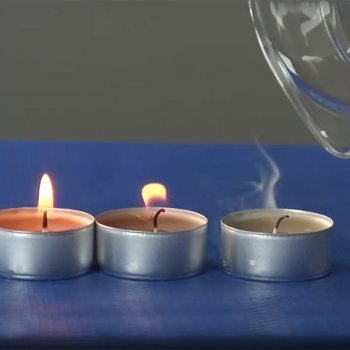 Cómo apagar una vela sin soplar y a distancia. Ciencia para niños