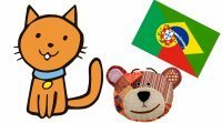 Animales de compañía en Portugués para niños