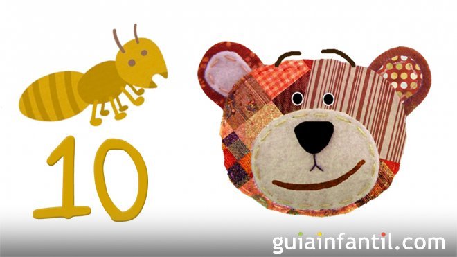 Cuenta hasta diez con los insectos. Traposo te enseña