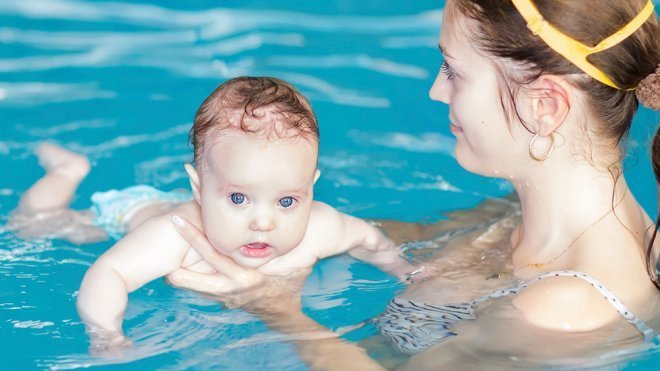 Aprendizaje y ejercicios en el agua, sin material