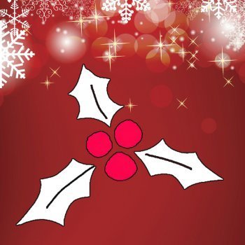 Enseña a tu hijo a dibujar acebo de Navidad