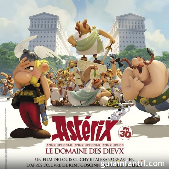Astérix. La residencia de los dioses. Película de dibujos para niños