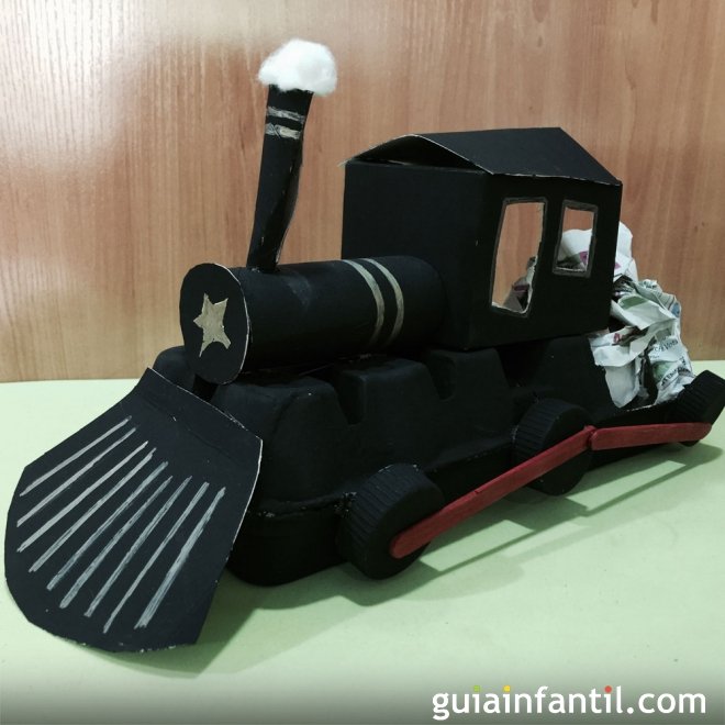 Cómo hacer un tren con cartón para los niños