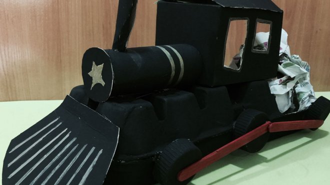Cómo hacer un tren con cartón para los niños