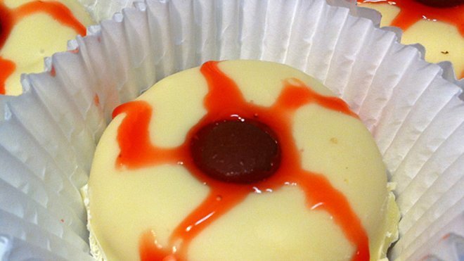 Ojos sangrientos. Recetas para Halloween