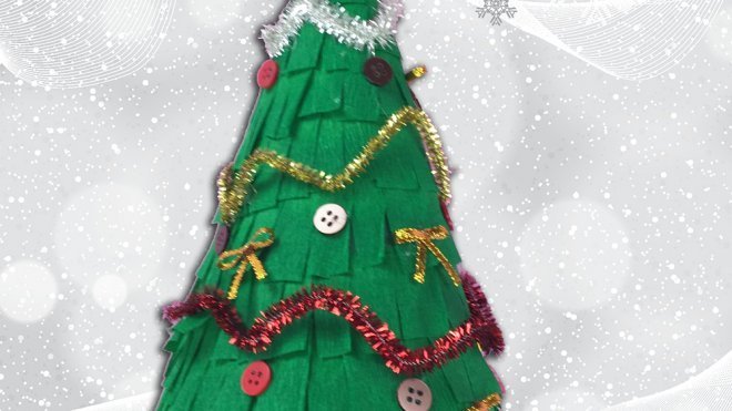 Cómo hacer un árbol navideño de papel