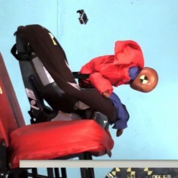 Llevar al niño en la silla del coche con el abrigo es peligroso