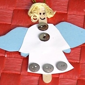 Un ángel de decoración. Manualidades para Navidad