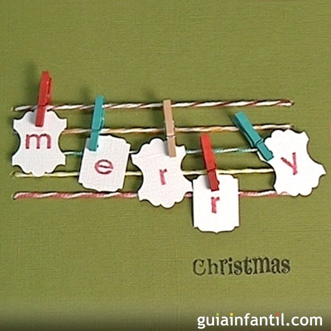 Haz tu propia felicitación de Navidad, ideas de tarjetas