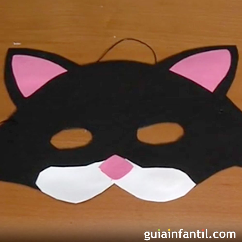 profundamente moderadamente Talentoso Cómo hacer un antifaz de gato, disfraces para carnaval