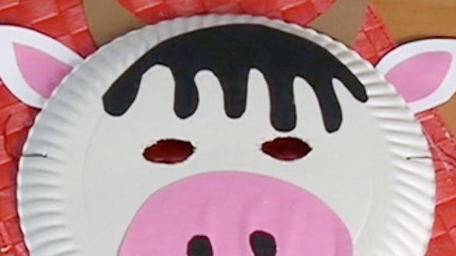 Máscara de Vaca, manualidades disfraces de carnaval