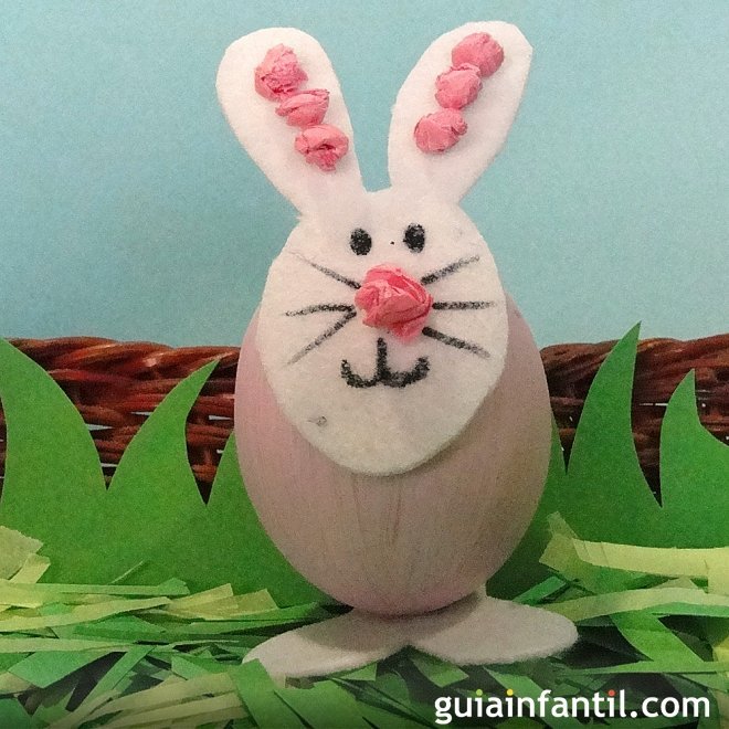 Manualidades para decorar huevos de Pascua con animales para niños