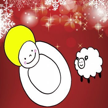 Dibujo para niños de Navidad. Niño Jesús