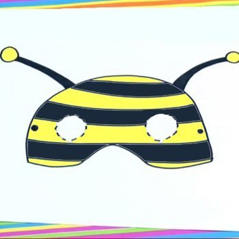 Como dibujar un antifaz de abeja