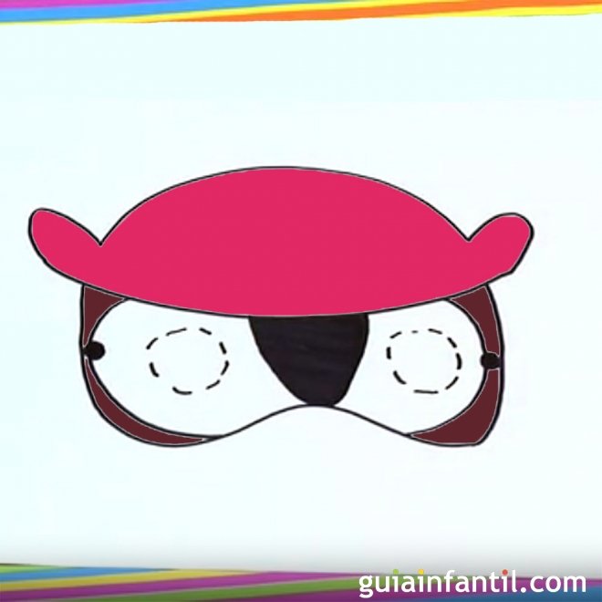 Como dibujar un antifaz de búho