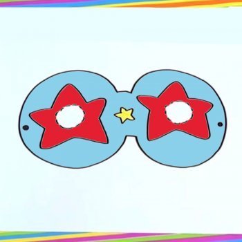 Cómo dibujar un antifaz de estrellas