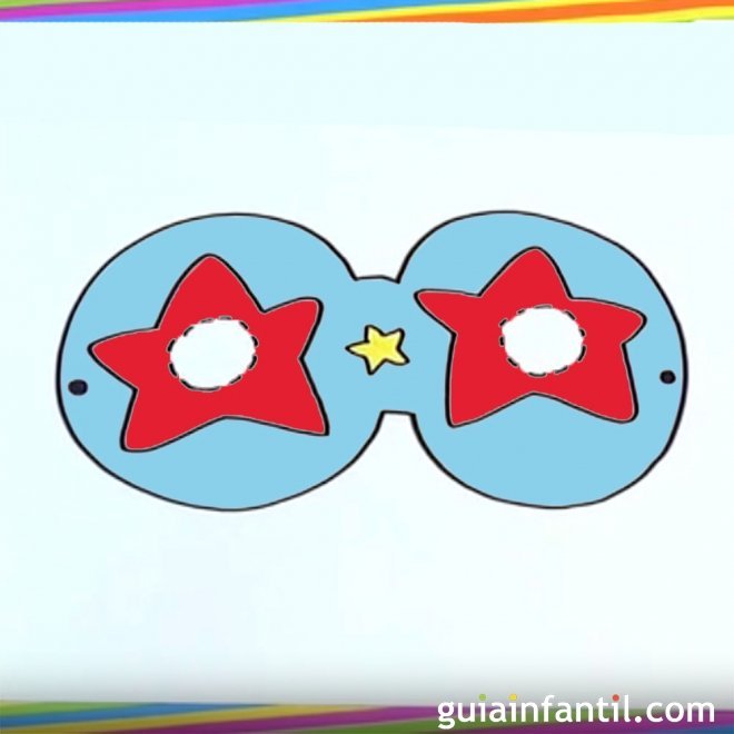 Cómo dibujar un antifaz de estrellas