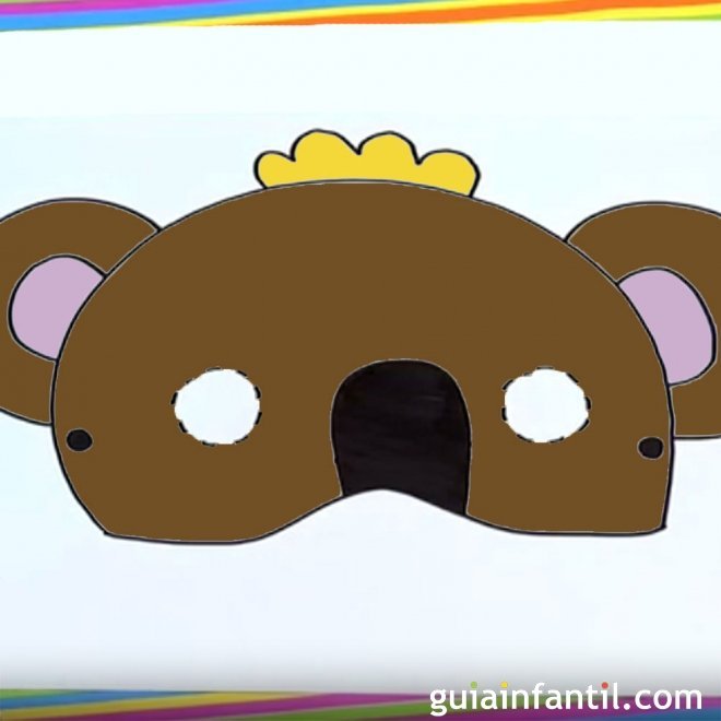 Cómo dibujar un antifaz de koala