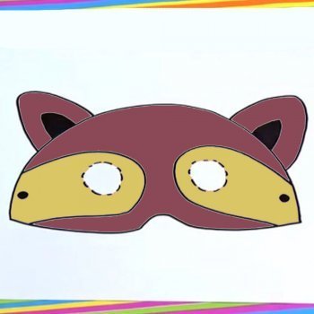Cómo dibujar un antifaz de mapache