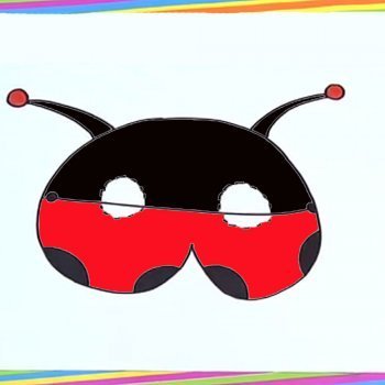 Cómo dibujar un antifaz de mariquita
