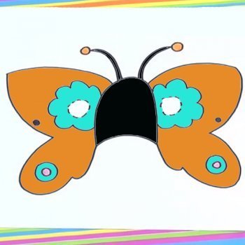 Cómo dibujar un antifaz de mariposa