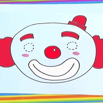 Cómo dibujar una máscara de payaso