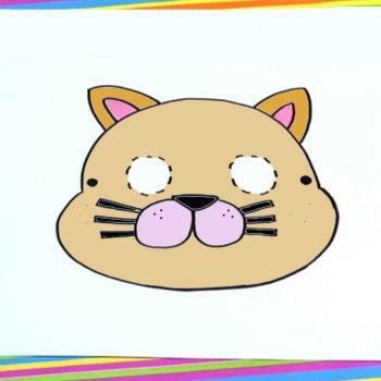 Cómo dibujar una máscara de gato