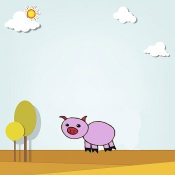 Cómo dibujar un cerdo. Dibujos de animales de la granja