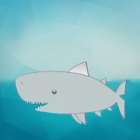 Cómo dibujar un tiburón. Dibujos infantiles de animales marinos
