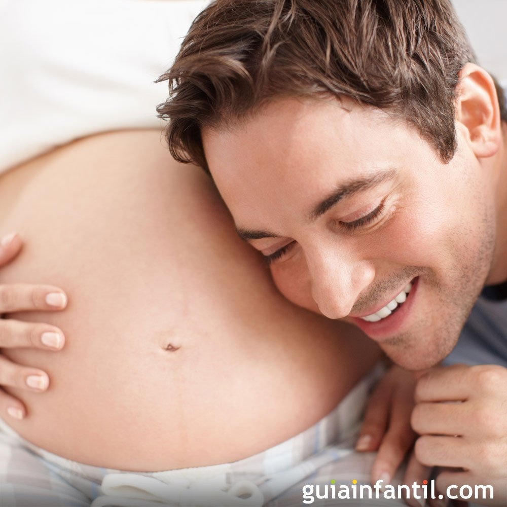 La forma de la barriga de una mujer embarazada