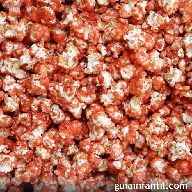 Palomitas sangrientas para la fiesta de Halloween