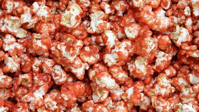Palomitas sangrientas para la fiesta de Halloween