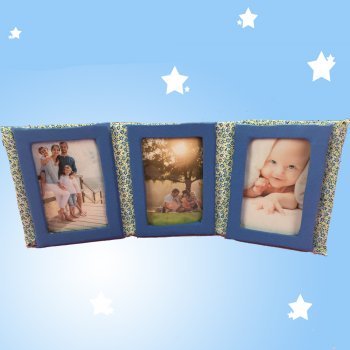 Cómo hacer un marco de fotos casero con tela y cartón