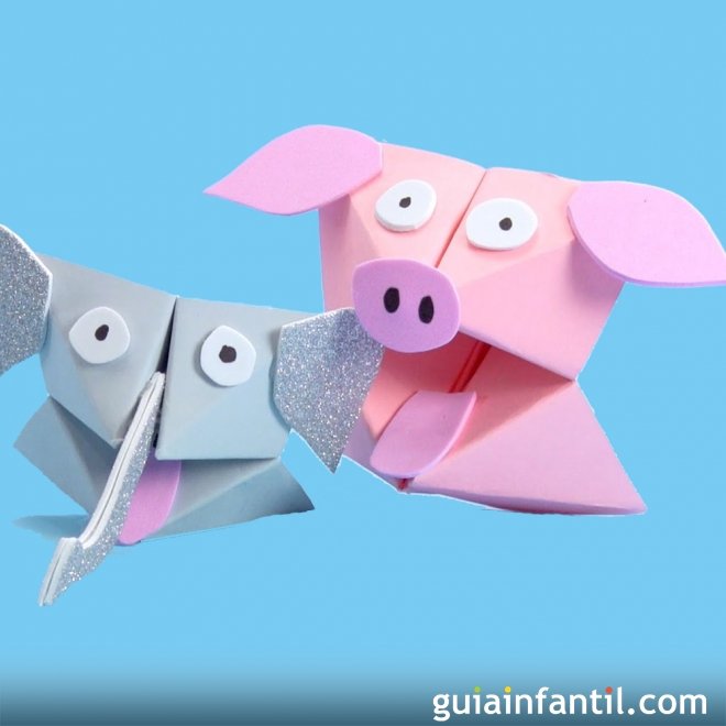 Cómo hacer comecocos de animales con cartulina