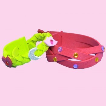 Cómo hacer pulseras de goma eva para regalar. Manualidades infantiles