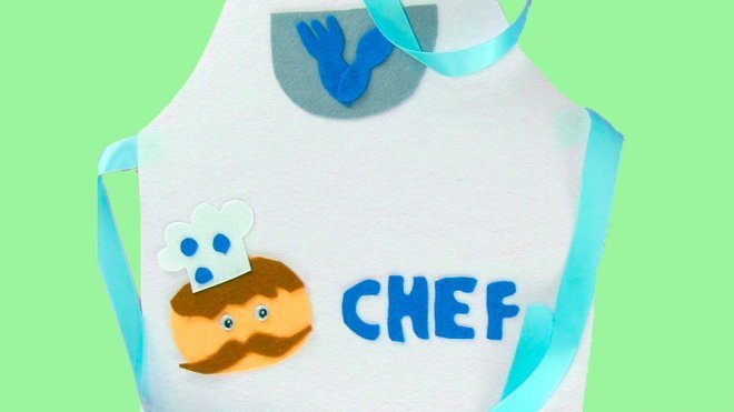 Cómo hacer un delantal de cocinero para un disfraz infantil