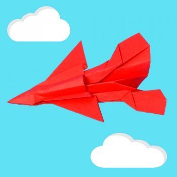 Cómo hacer un avión militar de papel. Papiroflexia para niños