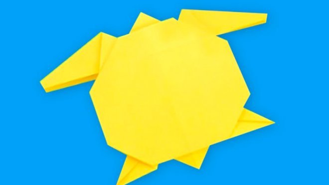 Cómo hacer una tortuga de origami de forma fácil