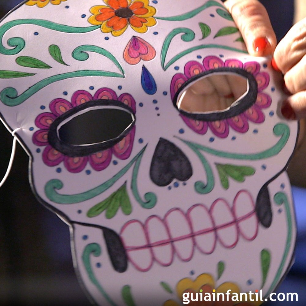 Cómo hacer una máscara o careta de Catrina para Halloween