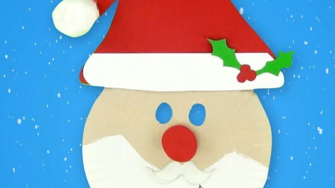 Cómo hacer una máscara de Papá Noel para Navidad