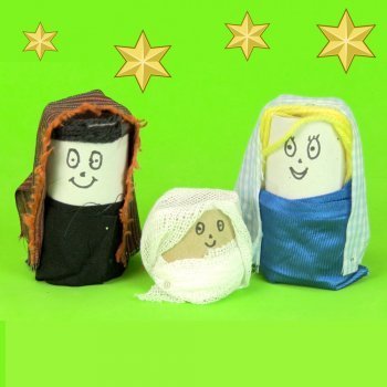 Cómo hacer un Belén navideño con rollos de papel