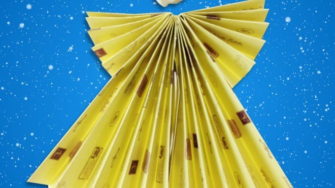 Cómo hacer un ángel de origami para Navidad