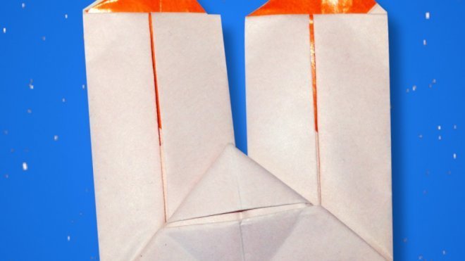 Velas de origami para decorar en Navidad