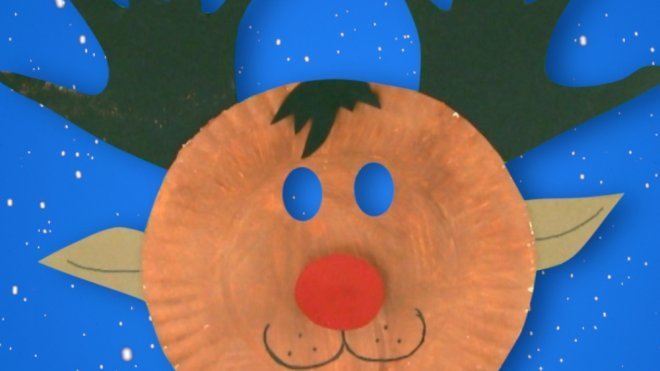 Cómo hacer una máscara de Rodolfo el Reno para Navidad