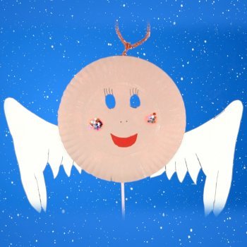 Cómo hacer una máscara de ángel de Navidad