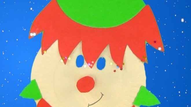 Cómo hacer una máscara de elfo de Papá Noel para Navidad