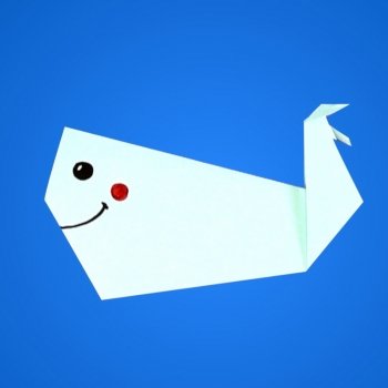 Ballena de origami