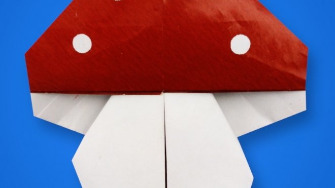Cómo hacer una seta de origami de forma fácil