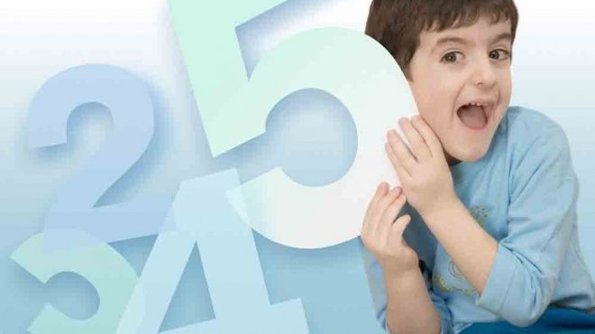 Truco de la tabla de multiplicar del número cinco. Matemáticas para niños
