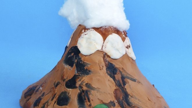 Cómo hacer un volcán casero. Experimentos de ciencias